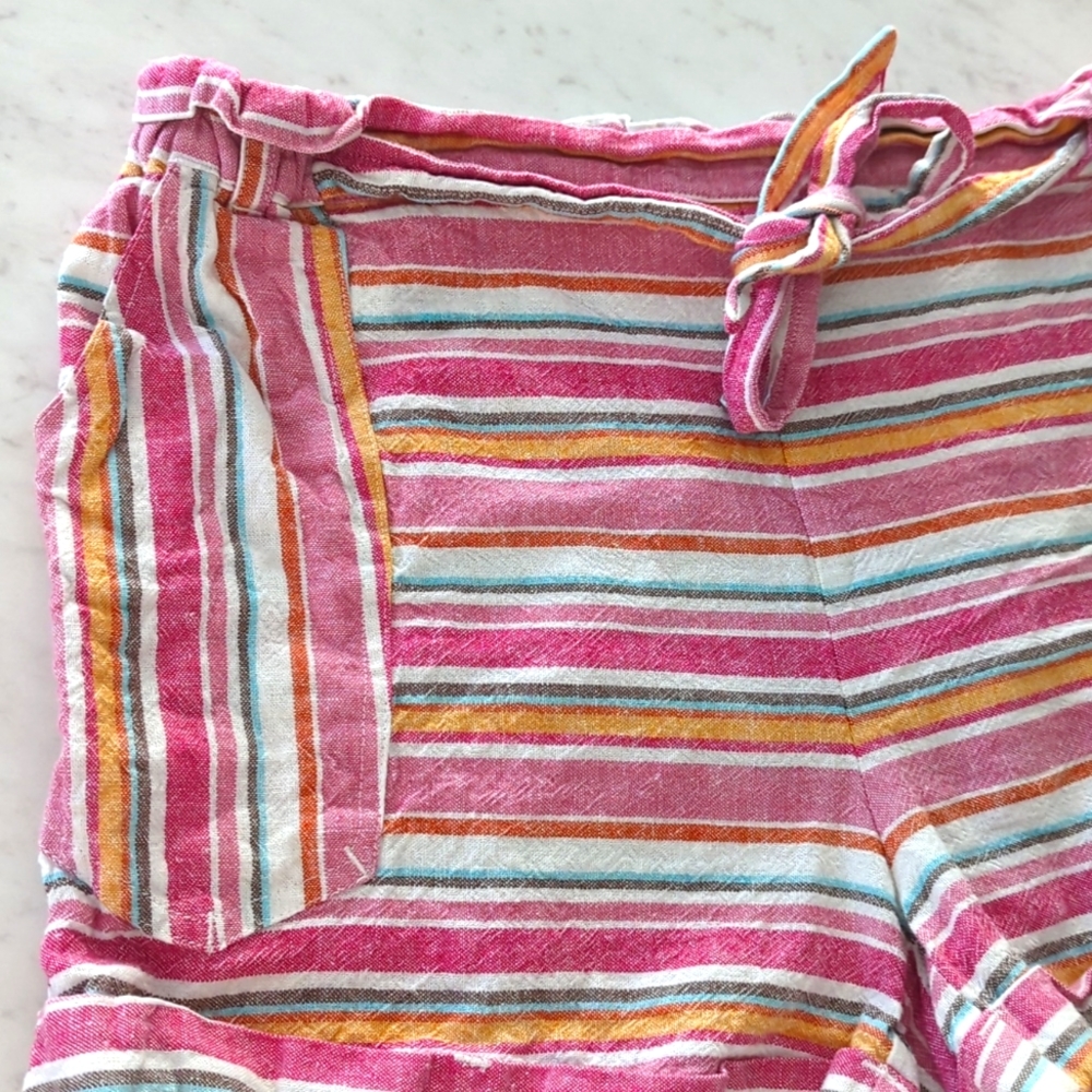 🌿LINEN STRIPED SHORTS🌿 - Picture 3 of 4
